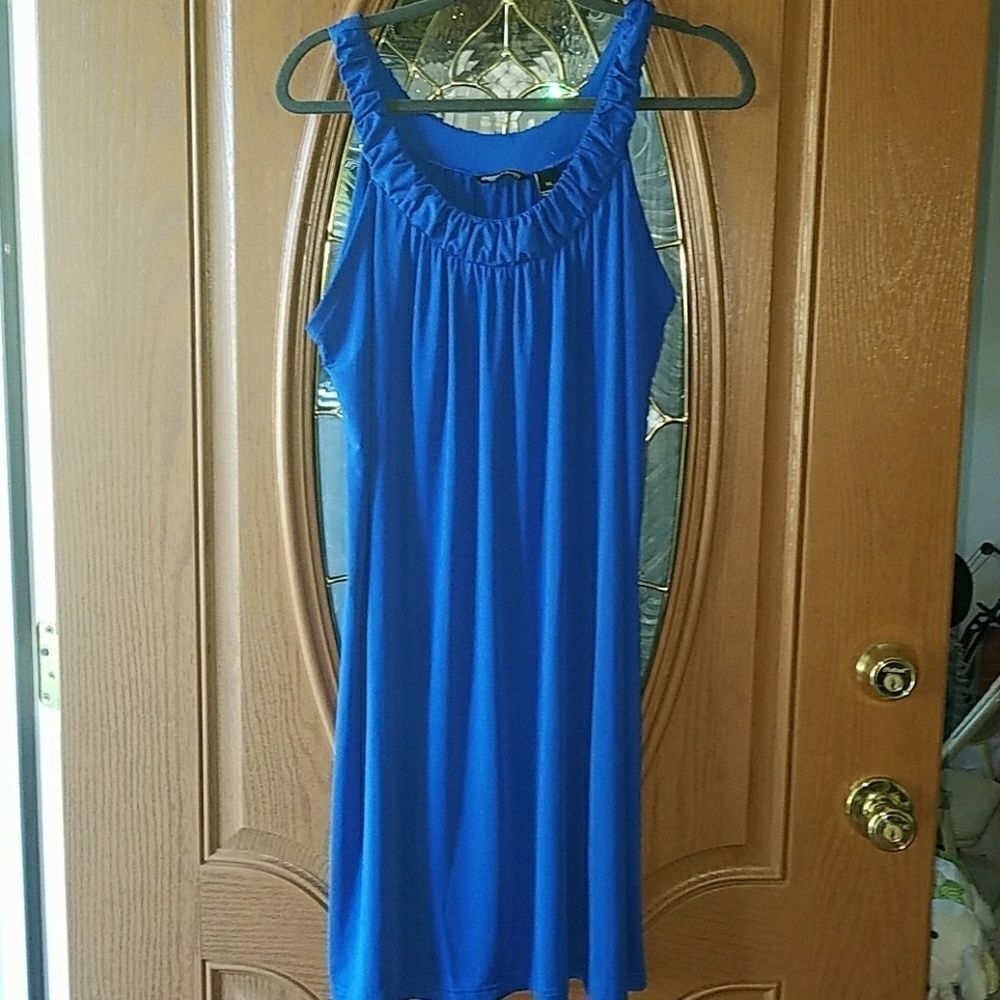Millenium royal blue tank  dress Sz XL NWOT